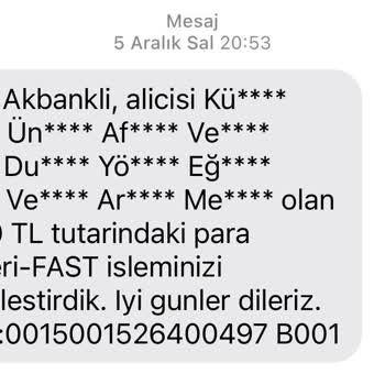 Akbank Para İadesi Yapılması