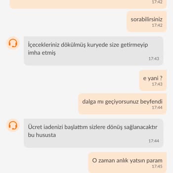 Trendyol Yemek Eksik Ürünümü Getirmiyor