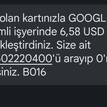Google Text Me Kartımdan Habersiz Para Çekmiş!