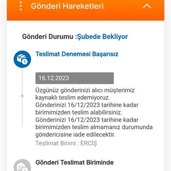 MNG Kargo Kargom Elime Ulaşmadı