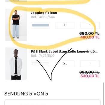 Pull & Bear Vadi İstanbul 20103707890 No Siparişteki 5 Ürünü Kaybetti