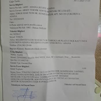 Arçelik'te İnverter Motor Skandalı