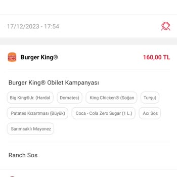 Burger King Turgutlu Sipariş Gecikmesi.