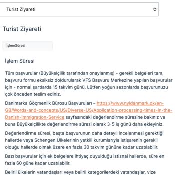 Danimarka Konsolosluğu Danimarka 40 Gün Sonra Vizemi Reddetti.