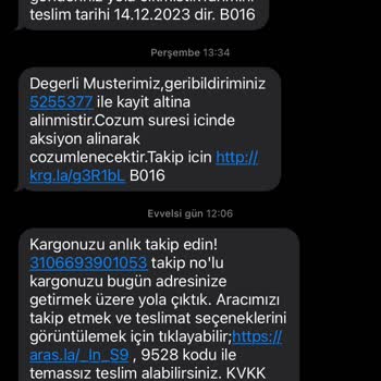 Aras Kargo Kristal Şubenin İş Bilmeyişi!