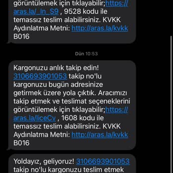 Aras Kargo Kristal Şubenin İş Bilmeyişi!