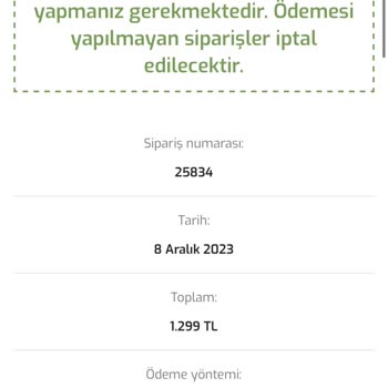 Mmutfak.com Sitesi Siparişim Hakkında
