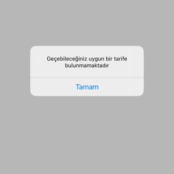 Tarife Değiştirmek İstiyorum Türk Telekom İzin Vermiyor