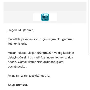 A101 Kırık Teslim Edilen Blender Değişim Ve İade Mağduriyeti