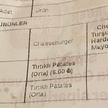 Burger King Ankara Bilkent Şubenin Tırtıklı Patates Siparişine Duyarsızlığı