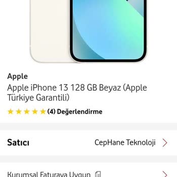 İPhone 13 Vodafone Cephane Teknoloji Siparişim İptal Edildi