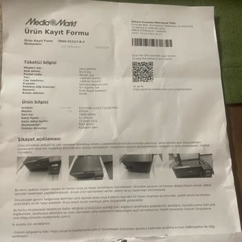 Media Markt Tan Aldığım Epson L3250 Yazıcı Garantiden Tamir Edilemiyor