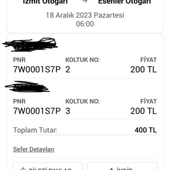 Buzlu Turizm Bir Saat Geçmeden Bilet İptali