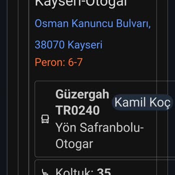 Kayıp Konfor Kamil Koç Tekli Koltuk Hayal Kırıklığı