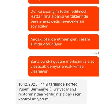 Migros Yemek Çözüm Merkezinin Asla Ulaşmaması.