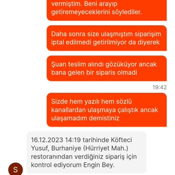 Migros Yemek Çözüm Merkezinin Asla Ulaşmaması.