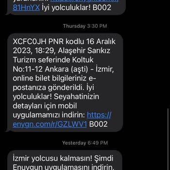 Enuygun.com Otobüs Bileti Uygulaması Otobüse Ait Marka ve Model Bilgileri