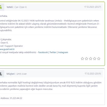 Güzel Hosting Güzelhosting İndirim İçin Yardımcı Olmuyor