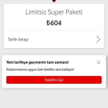 Vodafone Zorla Tarife Değişikliği!