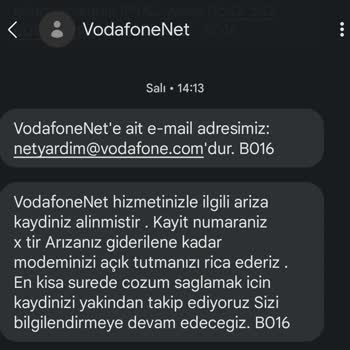 Vodafone Net Ev İnterneti Bağlantı Sorunu