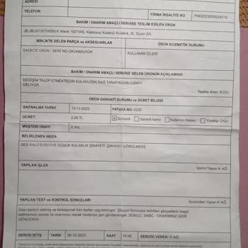 D&R'ın Çalışanlarının Ve İnceleme Ekibinin İlgisizliği.