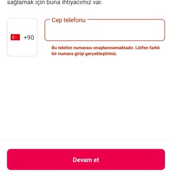 Yemeksepeti Telefon Numaramı Kabul Etmiyor