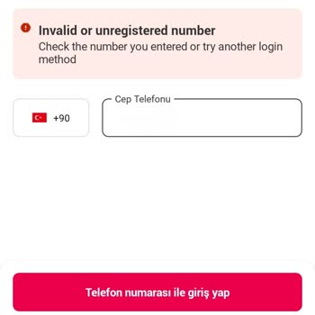 Yemeksepeti Telefon Numaramı Kabul Etmiyor