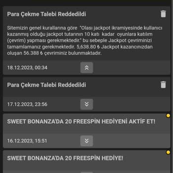Pashagaming Kazancı Vermedi. Bonus Vs İle Oynamadığım Halde Vermediler