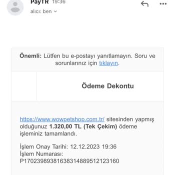 Wow Petshop Mama Siparişi Gelmedi