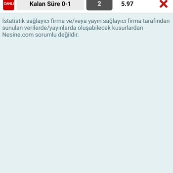 Nesine Kuponum Tuttu Fakat Tutmadı Gözüküyor