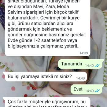 Telegram Evlere Ek İş Ve Çevrim İçi Müşteri Hizmetleri Başvurusu