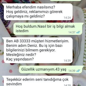 Telegram Evlere Ek İş Ve Çevrim İçi Müşteri Hizmetleri Başvurusu