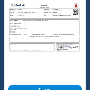 Yapı Kredi Bankası İzinsiz Para Çekimi