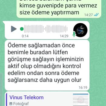 Vinus.telekom (Instagram) Vinus Telekom'dan Şikayetçiyim