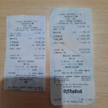 Levent Hastanesi Diş Bölümünden Aldığım Hizmet