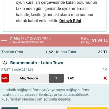 Nesine Para İadesi Yapmadı
