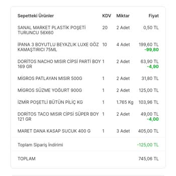 Eryaman Migros Sanal Market Umursamazlığı.