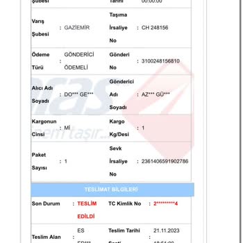 Aras Kargo Kargomu Teslim Etmiyor