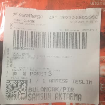 Sürat Kargo'nun Gönderimi Yollamaması