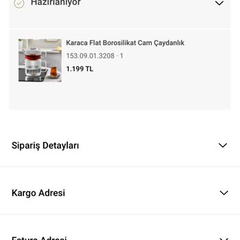 Karaca Züccaciye Ücret İademi Yapmıyor
