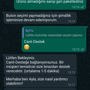 ByFix Servis Cihazım Parasını Ödememe Rağmen Eksik Yapıp Gönderdiler