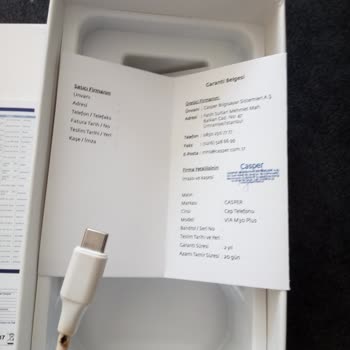 Casper Via Şarj Kablosu Yandı