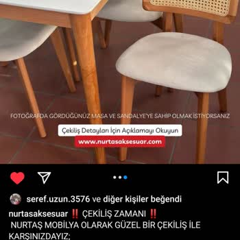 Nurtaş Mobilya & Aksesuar Instagram Çekilişi Sonucu