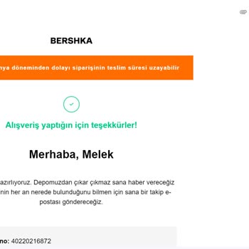 Bershka Alınan Ürünleri 1 Ay Bekletip İptal Ediyor.
