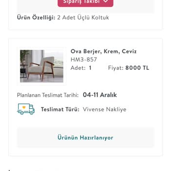 Vivense Teslim Edilmeyen Ürün