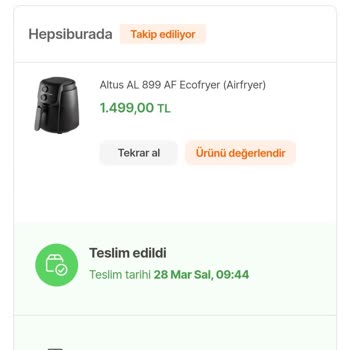 Hepsiburada Aldığım Ürünün Fiyatı Düştü