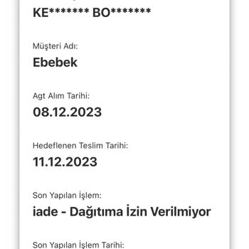 Ebebek'te Kargo Kabusu: Bir Ay Bekleyiş!