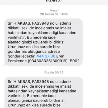 Fashfed 3-4 Giymede Yırtılan Ayakkabıyı Kabul Etmiyor