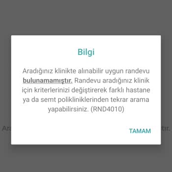 MHRS (Merkezi Hekim Randevu Sistemi) Göz Doktorundan Randevu Alamıyoruz