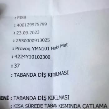 Ayakkabı Dünyası Garantili Ürün Değişim Olmadı Red Yedi